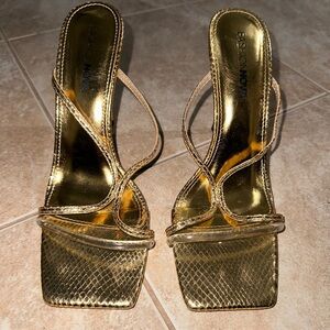 Fashion Nova “Party All Night Heeled Mules”